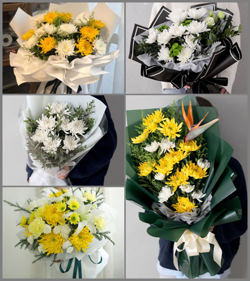 山东滨州滨城区秦皇台乡打油张村白事花束代送